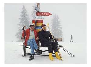Slim Aarons, Skiing Holiday, Limited Edition Estate Stamped Photographic Print, 1980s