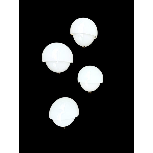 Mania Wall Lamps by Vico Magistretti for Artemide, 1963, Set of 4 For Sale - Image 3 of 15