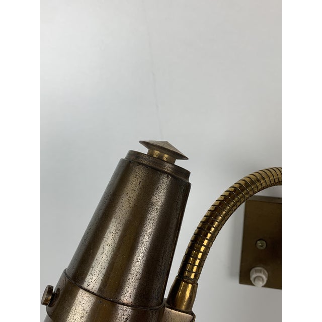 Adjustable Gooseneck Wall Lamp, 1950s For Sale - Image 13 of 18