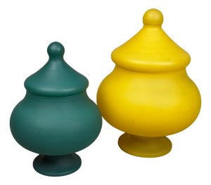 Venetian Glass Containers, 1980s, Set of 2