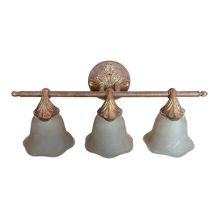Vintage Traditional Victorian Style Vanity Bathroom Lamp For Sale