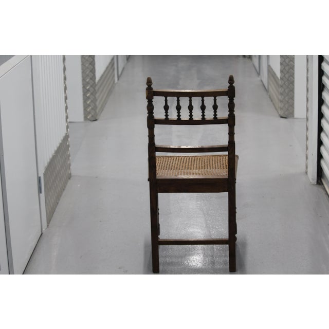 Carved Wood and Cane Seat Side Chairs, France, Set of 2 For Sale - Image 6 of 18