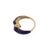 This is an adorable bypass design ring, crafted from 18k yellow gold featuring double dophins set in a bypass style, each...