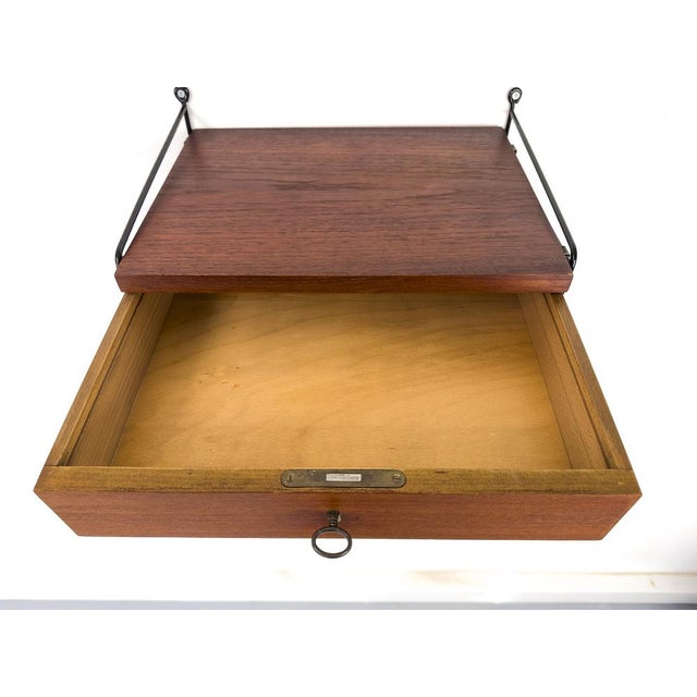Vintage Teak Wall Shelf by Kajsa & Nils Nisse Strinning for String, 1960s, Set of 2 For Sale - Image 4 of 16