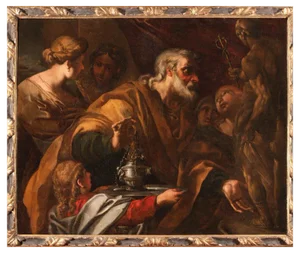 Filippo Abbiati, Figurative Scene, 1600s-1700s, Oil Painting
