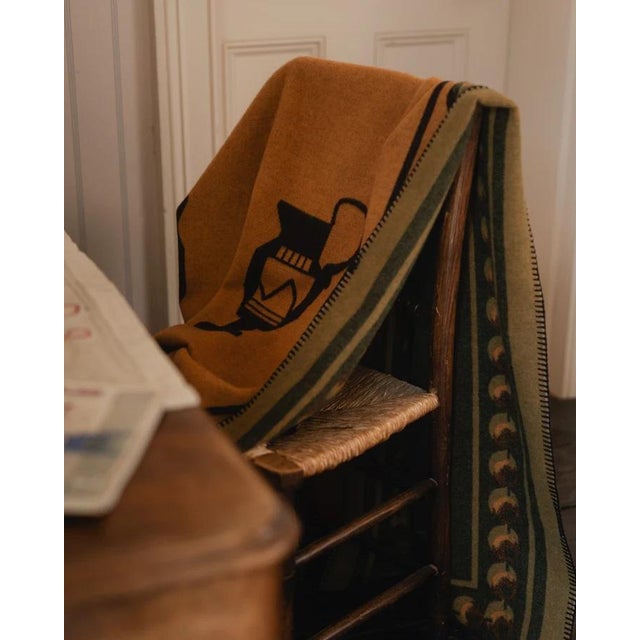 English Sharland England Kanata Cashmere-Blend Blanket For Sale - Image 3 of 3