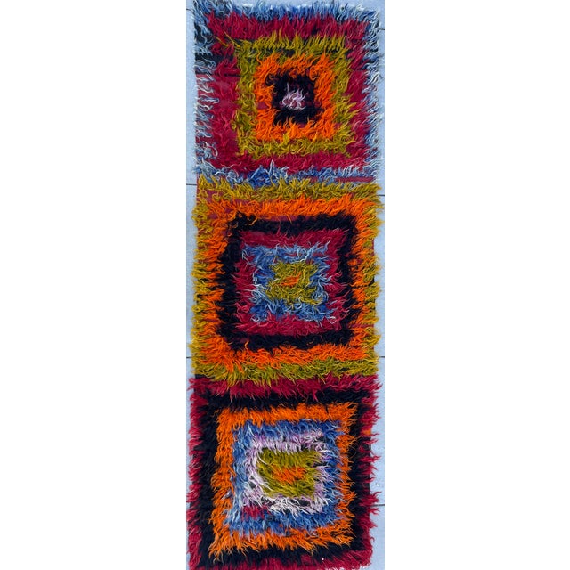 1960s Colorful Turkish Angora Runner For Sale - Image 5 of 12