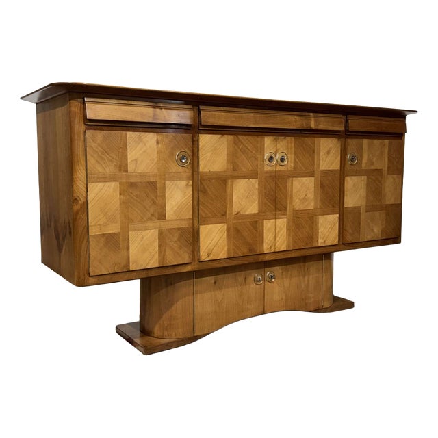 Art Deco Sideboard in Cherry Wood from Jorj Rual, 1935 For Sale