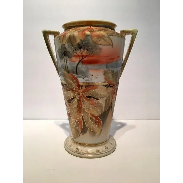 Antique Nippon Morimura Brothers Art Nouveau Vase For Sale - Image 10 of 10