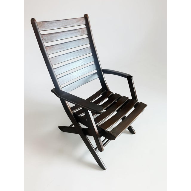 Vintage Mid-Century Garden Furniture Set in Wood by Mesch, 1975, Set of 7 For Sale - Image 13 of 18