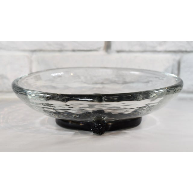 Mid Century Modern Alfredo Barbini Murano Glass Leaf Bowl For Sale In Tampa - Image 6 of 11