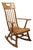 Vintage Sikes Co Maple Wood American Colonial Style Rocker Rocking Chair (B) For Sale