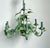 Vintage Regency Tole Rose Chandelier For Sale - Image 4 of 12