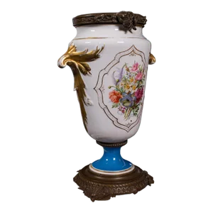 1900s Antique Victorian French Ceramic Decorative Jardiniere