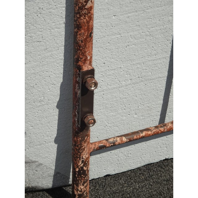 Vintage French Country Brown Crackle Twin Bed Frame ~ Headboard Footboard &Rails For Sale - Image 18 of 18