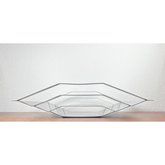 Contemporary Postmodern Minimalist Metal Fruit Bowl, 1980s For Sale - Image 3 of 18