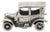 Vintage Italian Handmade Genuine Silver Classic Car Dollhouse Miniature, 1970s For Sale