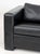 Modern Black Leather Upholstered Sleeper Sofa For Sale - Image 4 of 9