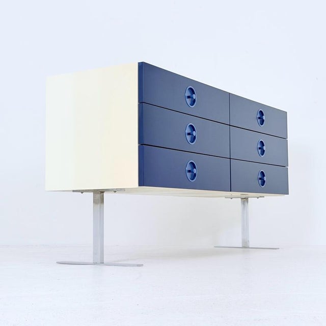 Rare Mid-Century Space Age Sideboard / Chest of Drawers – Elco, Germany, 1970s A highly distinctive 1970s Space Age...