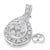 10k White Gold Round Cut Diamond Earrings (0.75 cttw, H-I Color, I1-I2 Clarity) For Sale - Image 4 of 5