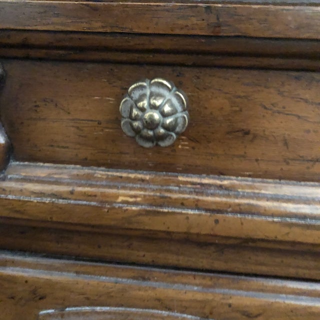 Wood Mid 20th Century Pair of French Provincial Style Nightstands by Drexel Cabernet Collection For Sale - Image 7 of 10