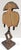 Antique Bakota Reliquary Kota Mask Figure Sculpture From the Tribe in Gabon For Sale In Miami - Image 6 of 18