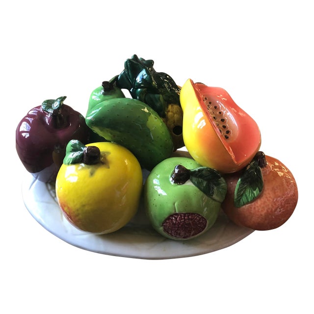 vintage ceramic fruit