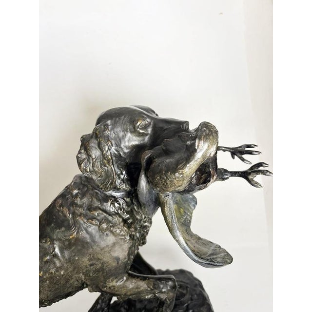 French Artist, Dog Sculpture, 19th Century, Terracotta For Sale - Image 10 of 18
