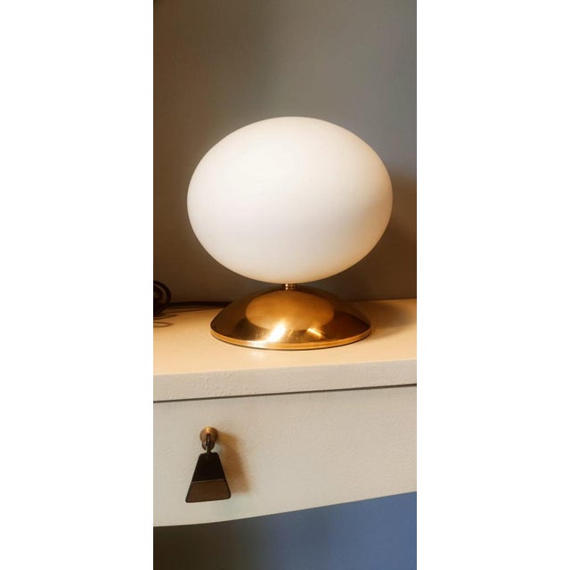 Brass Light with Oval Glass For Sale - Image 9 of 18