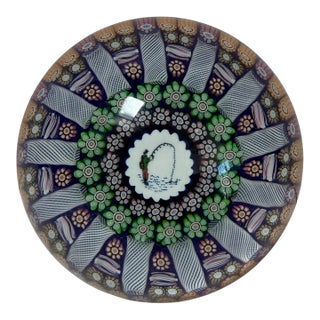 Limited Edition Perthshire Millefiori Fisherman Paperweight For Sale