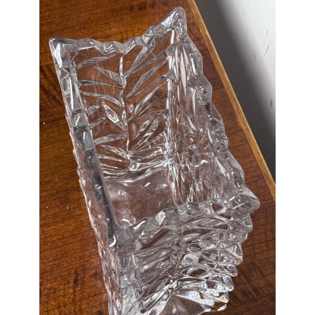 Tapio Wirkkala for Rosenthal Vintage Rosenthal Crystal Crushed Paper Bag Glass Vase For Sale - Image 9 of 12