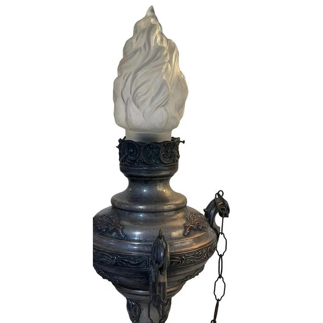Silver-Plated Copper Votive Lamp, 18th Century For Sale - Image 5 of 6
