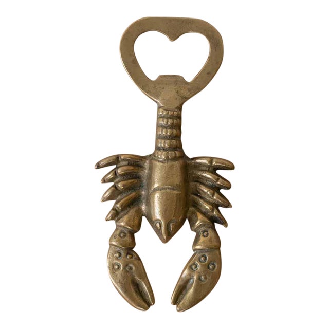 1950s French Brass Lobster Bottle Opener For Sale