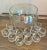 Glass Vintage-Mid Century Draping Iridescent Glass 14 Piece Punch Bowl Set-Includes Glass Ladle Not Pictured For Sale - Image 7 of 9