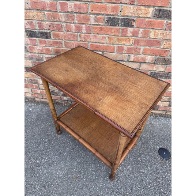 19th Century English Bamboo Side Table For Sale - Image 9 of 9