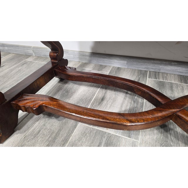 Vintage Biedermeier Walnut Table For Sale - Image 11 of 13