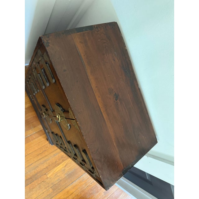 Brown Diminutive Early 19th Century Korean Jang Cabinet For Sale - Image 8 of 11