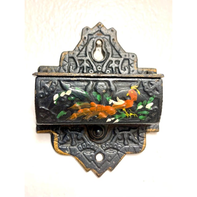 Antique Wall Mounting Cast Iron Match Holder Chairish