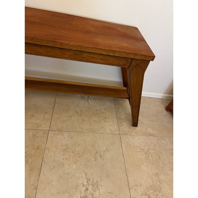 1970s 1970s Solid Wood Lift Top Storage High Seat Organ Bench in Style of Paul McCobb For Sale - Image 5 of 12
