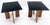 Pair of Adrian Pearsall Walnut Bases Slate Like Tops End Side Tables Stands MINT For Sale - Image 6 of 12