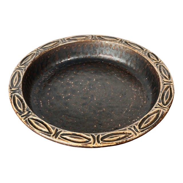 Mid-Century Modern Danish Studio Pottery Bowl from Lovemose, 1960s For Sale