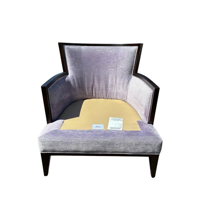 Pair of Barbara Barry for Baker California Lounge Chairs, Model 6713c For Sale - Image 10 of 11