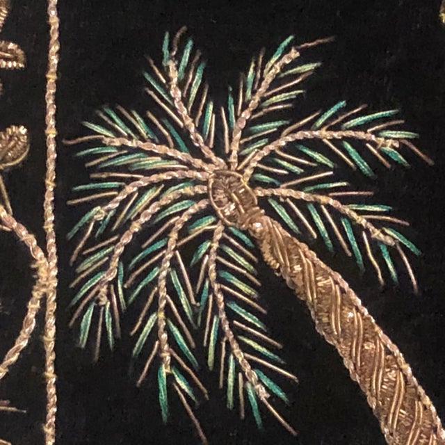 Mid 20th Century Gold Bullion Camel Embroidery Chairish