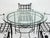Metal Mario Papperzini for Janus Et Cie Iron Outdoor Dining Set, Table & 4 Chairs, Attributed For Sale - Image 7 of 18