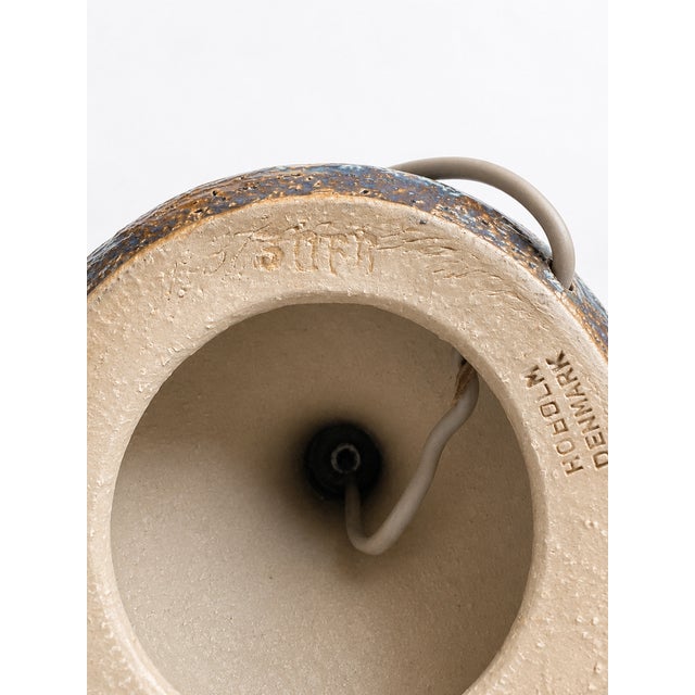 Gray Mid-Century Modern Danish Ceramic Model 3071 Table Lamp by Einar Johansen for Søholm, 1960s For Sale - Image 8 of 11