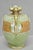 Antique Nippon Hand Painted Porcelain Green Moriage Twin Handle Portrait Vase For Sale - Image 14 of 17