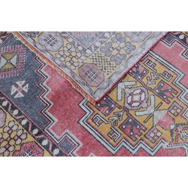 1980s Turkish Red Medallion Oriental Rug For Sale - Image 11 of 12
