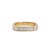 Vintage Swiss 18k Yellow Gold 1.12ct Square Cut Baguettes Diamonds Band Ring, Size 5 For Sale In Houston - Image 6 of 9