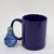 Blue Vintage Blue and White Floral Chinese Snuff Bottle With Green Stone Top For Sale - Image 8 of 8