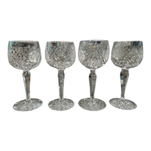Set of Four 1980’s “Vega” American Cut Small Wine Glasses